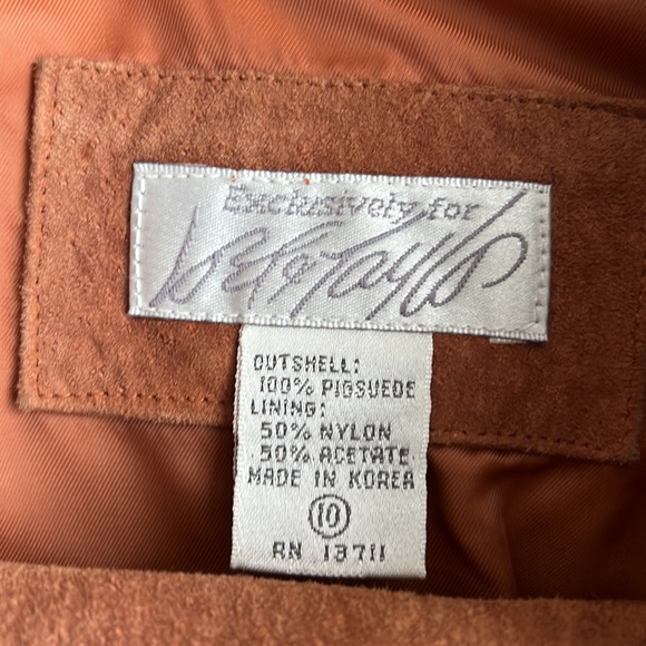 Brown pig skin suede Pant and Jacket set. - Picture 2 of 2